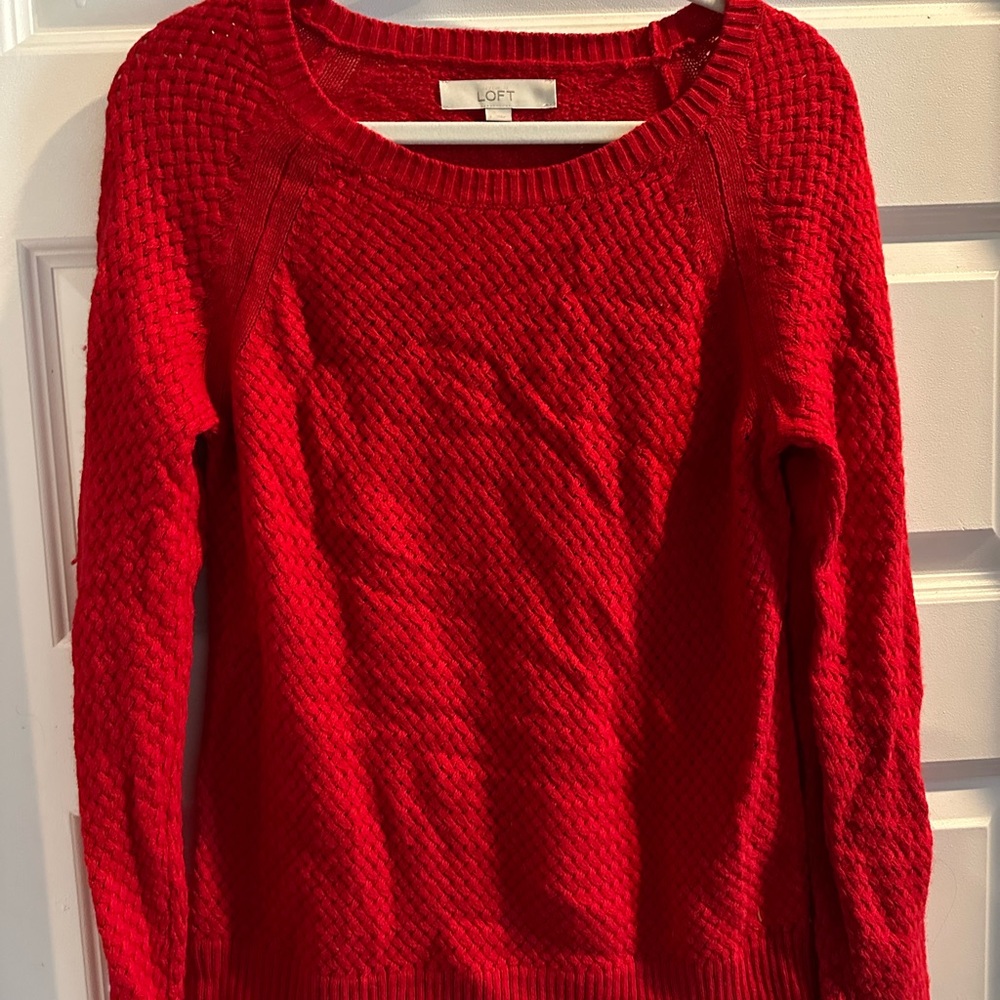 LOFT Women's Red Sweater